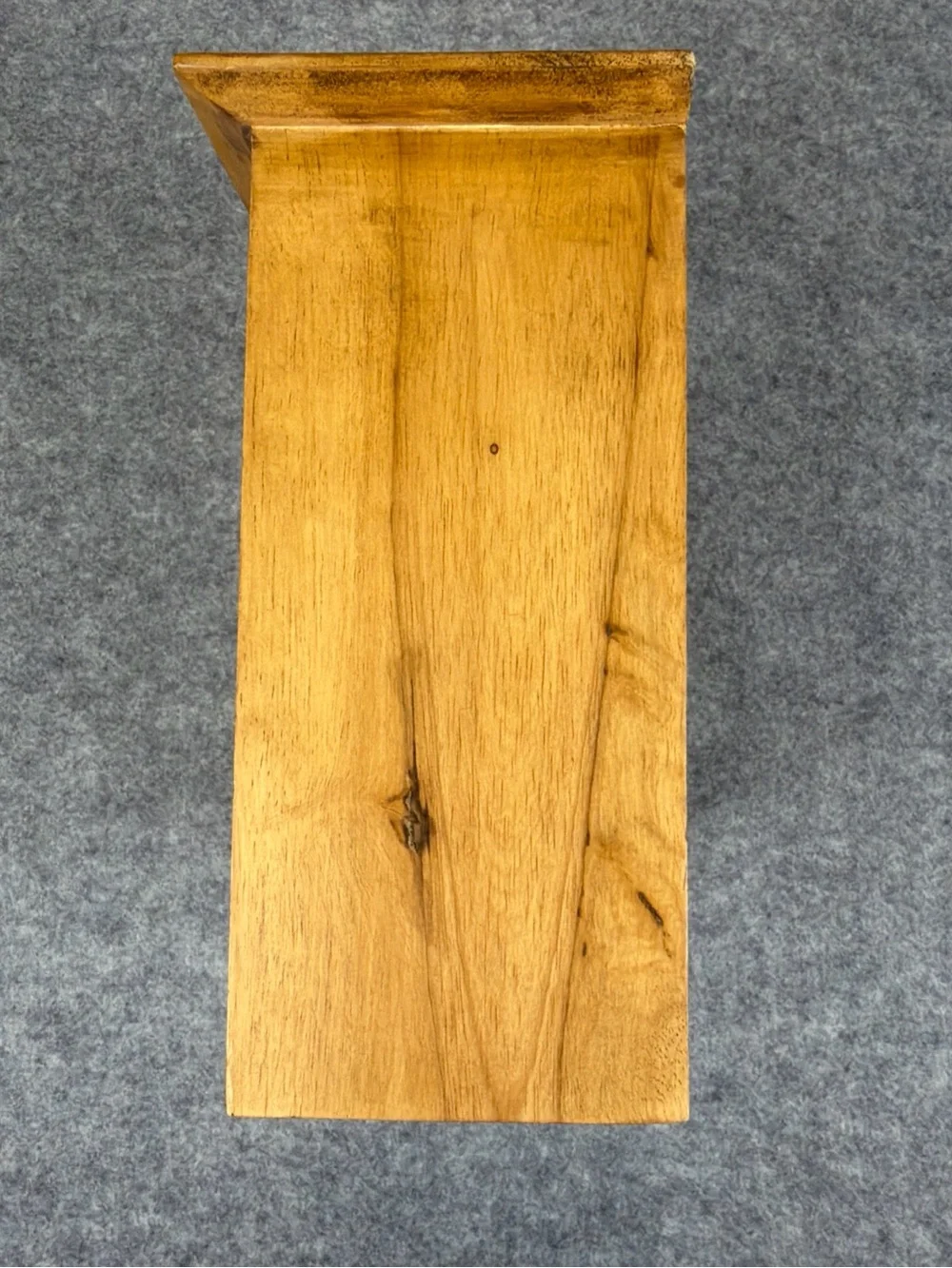 Mission Craftsman Style Solid Wood Mantel Clock with Door – Handmade